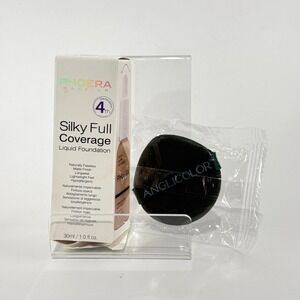Phoera Makeup Silky Full Coverage Liquid Foundation #103 Warm Peach 1.0 oz OPEN